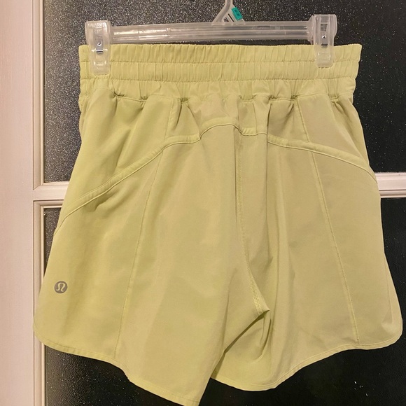 lululemon athletica Pants - lululemon athletica Green/yellow Athletic Shorts fits size small (size 8)